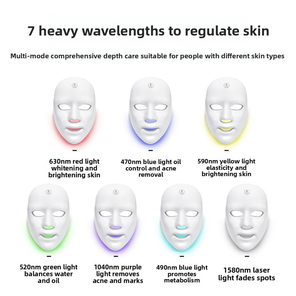 Veld Glow Mask LED face mask close-up of red light panels for acne treatment