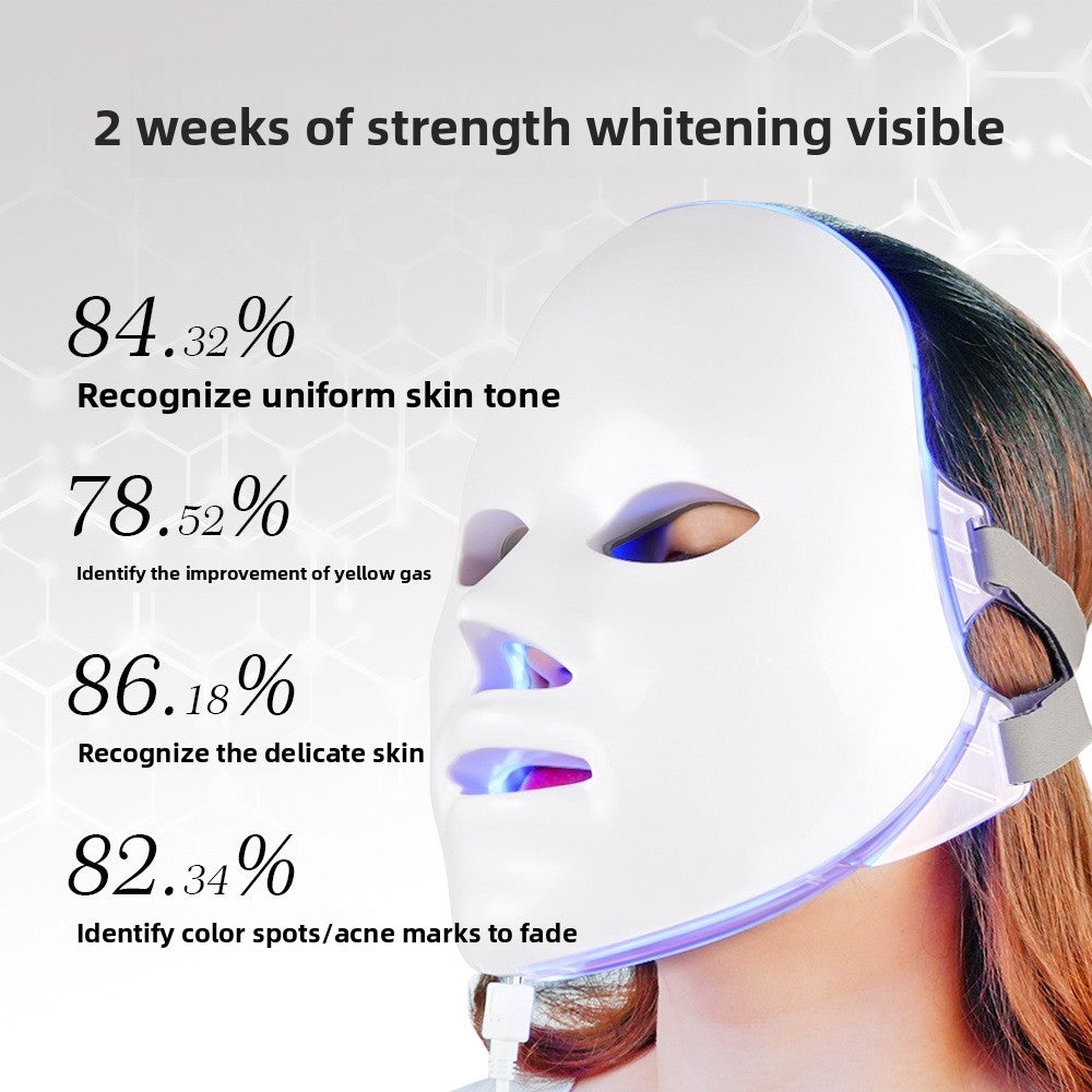Veld Glow Mask LED face mask side angle showing full face coverage design